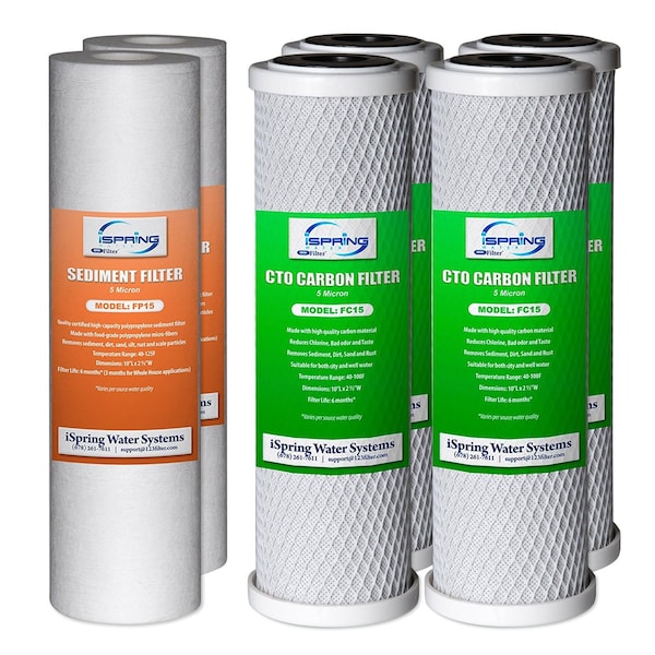Prefilters for US31 and Standard RO Water Filter Systems 6PK